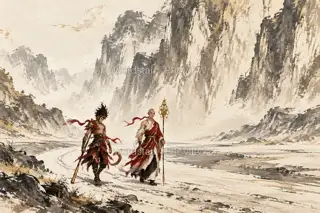 河床寻路 · 插画 图像