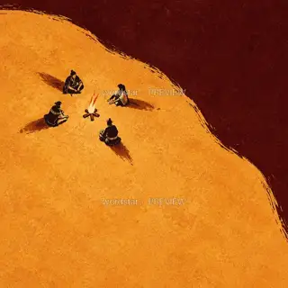 围火坐下 · 插画 图像