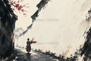 春盘过街 · 插画 图像