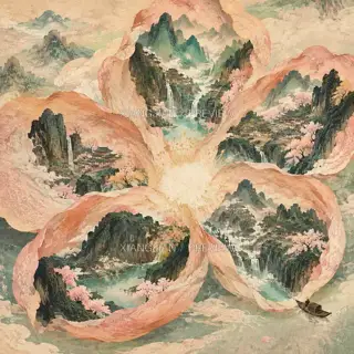 花作五谷 · 插画 AI 图像