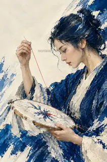 针前一息 · 插画 图像