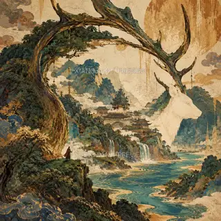 一弧庇护 · 插画 AI 图像