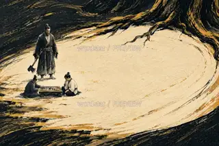 坐看第一子 · 插画 图像