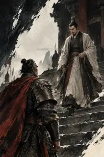 一门容两将 · 插画 图像