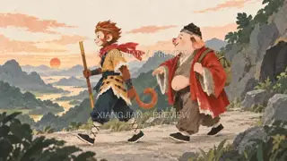 山路上的故事 243 · 纸艺 AI 图像