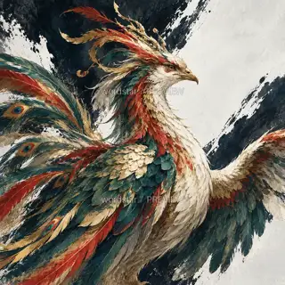 五彩披肩 · 插画 图像
