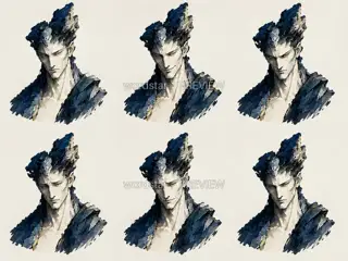 折山行者·山河入体·神情设定 · 插画 图像