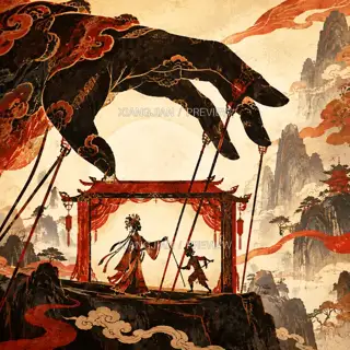 巨手护台 · 插画 AI 图像