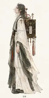 山岚藏主·宣传页原人物·左侧 · 插画 图像