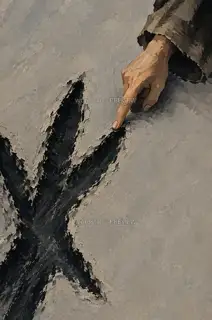 指尖循着旧痕 · 插画 图像