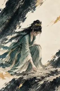 拂尘拾簪 · 插画 图像