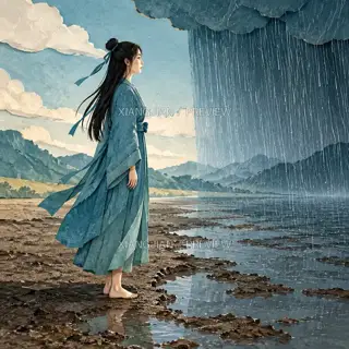 止雨处 · 纸艺 AI 图像