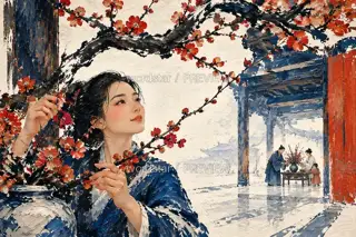 新岁满堂 · 插画 图像