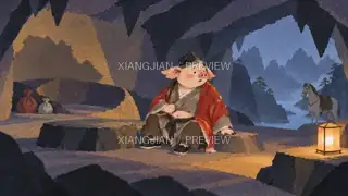 山路上的故事 303 · 纸艺 AI 图像
