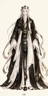 山海织梦人·宣传页原人物·正面 · 插画 图像