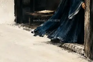 来访的衣角 · 插画 图像