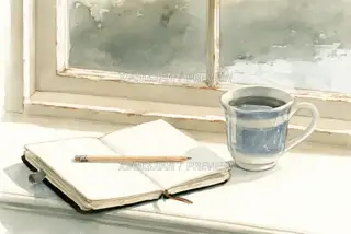 阅读与日常 039 · 插画 AI 图像