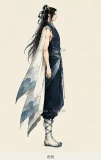 月汐行者·退潮留痕·右侧 · 插画 图像