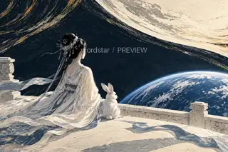 隔夜相望 · 插画 图像