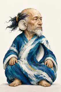 渡潮听客·潮腔听海·Q版化身 · 插画 图像