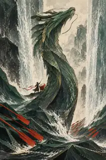 鼓立船头 · 插画 AI 图像