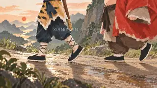 山路上的故事 242 · 纸艺 AI 图像