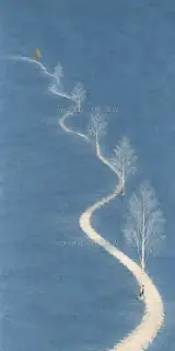 把路留给春天 · 插画 图像