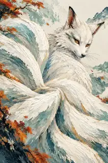 青丘回眸 · 插画 图像