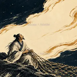 夜里再看星 · 插画 图像