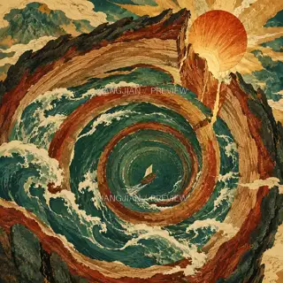 年轮藏海 · 插画 AI 图像