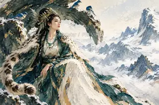 雪后山门 · 插画 图像