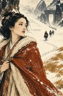 雪关远行 · 插画 图像