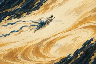 沙海天乐 · 插画 图像
