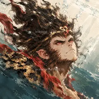 水底睁眼 · 插画 图像