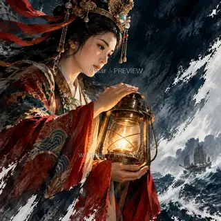 掌灯不灭 · 插画 图像
