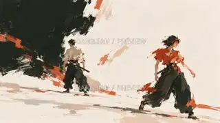 绿意中的笔势 · 插画 AI 图像