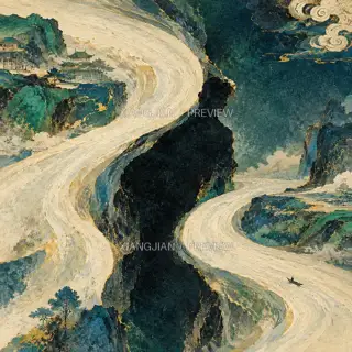 双流不遇 · 插画 AI 图像