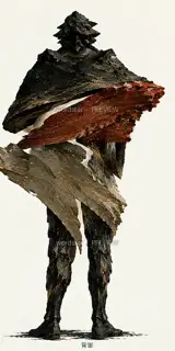 折山行者·错层山灵·back · 插画 图像
