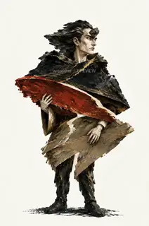 折山行者·错层山灵·Q版化身 · 插画 图像
