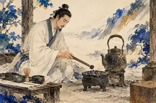 添炭候水 · 插画 图像