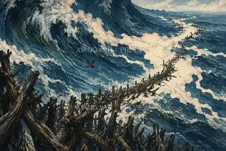精卫填海·衔石不歇