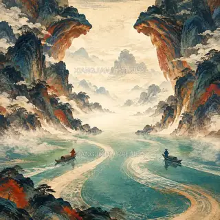 口谷相向 · 插画 AI 图像