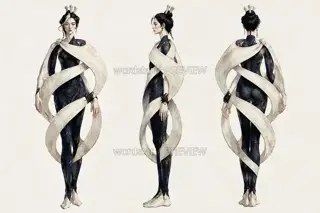 补夜织者·星骨织衣·三视图 · 插画 图像