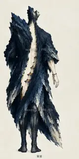 折山行者·山河入体·back · 插画 图像