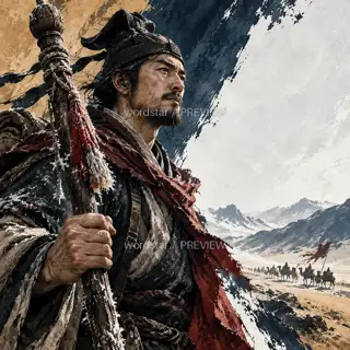 节旄经霜 · 插画 图像