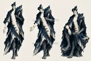 折山行者·山河入体·行止设定 · 插画 图像