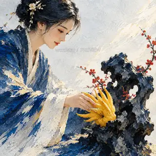 佛手留香 · 插画 图像