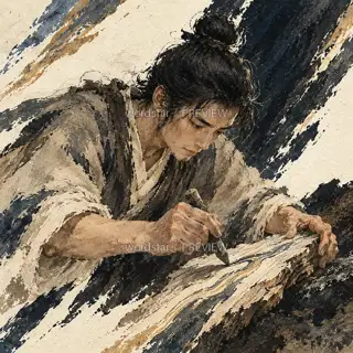 痕浅复描 · 插画 图像