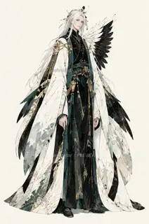 鹤影司春·宣传页原人物·透明立绘 · 插画 图像