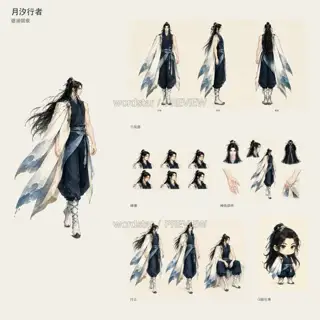 月汐行者·退潮留痕·总览 · 插画 图像